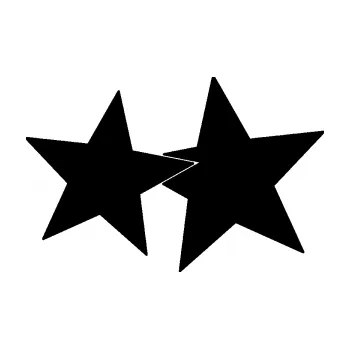 Samolepící dekorace SAMOLEPKA Hvězdy 002 pravá spojené (01 - černá) NA AUTO, NÁLEPKA, FÓLIE, POLEP, TUNING, VLASTNÍ TEXT, TISK, AUTOSAMOLEPKY.cz, POLEPY, OBRÁZEK, LOGO, SAMOLEPKY