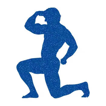 Polep vozidla Kulturista 007 levá (88 - Ultra Metalic modrá) SAMOLEPKA NA AUTO, NÁLEPKA, FÓLIE, POLEP, TUNING, VLASTNÍ TEXT, TISK, AUTOSAMOLEPKY.cz, POLEPY, OBRÁZEK, LOGO, 3D STICKERS