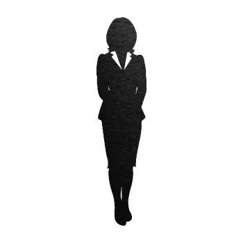 Samolepící dekorace SAMOLEPKA Manažerka pravá silueta (63 - škrábaný kov černý) NA AUTO, NÁLEPKA, FÓLIE, POLEP, TUNING, VLASTNÍ TEXT, TISK, AUTOSAMOLEPKY.cz, POLEPY, OBRÁZEK, LOGO, SAMOLEPKY