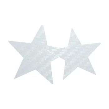 Samolepící dekorace SAMOLEPKA Hvězdy 002 levá spojené (51 - 3D karbon bílý) NA AUTO, NÁLEPKA, FÓLIE, POLEP, TUNING, VLASTNÍ TEXT, TISK, AUTOSAMOLEPKY.cz, POLEPY, OBRÁZEK, LOGO, SAMOLEPKY