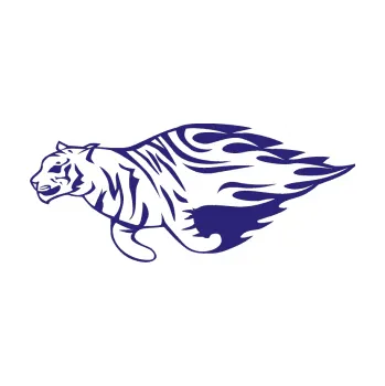 Samolepicí dekorace na vozidlo Animal flames 021 levá tygr (22 - střední modrá) SAMOLEPKA NA AUTO, NÁLEPKA, FÓLIE, POLEP, TUNING, VLASTNÍ TEXT, TISK, AUTOSAMOLEPKY.cz, POLEPY, OBRÁZEK, LOGO, 3D STICKERS