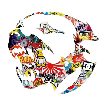 Polep vozidla SAMOLEPKA Pitbull hlava 001 levá (83 - Sticker bomb) NA AUTO, NÁLEPKA, FÓLIE, POLEP, TUNING, VLASTNÍ TEXT, TISK, AUTOSAMOLEPKY.cz, POLEPY, OBRÁZEK, LOGO, SAMOLEPKY