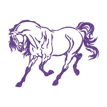 Samolepící dekorace SAMOLEPKA Kůň 048 levá (87 - Ultra Metalic fialová) NA AUTO, NÁLEPKA, FÓLIE, POLEP, TUNING, VLASTNÍ TEXT, TISK, AUTOSAMOLEPKY.cz, POLEPY, OBRÁZEK, LOGO, SAMOLEPKY