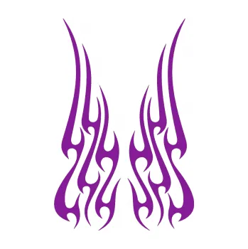 Polep vozidla SAMOLEPKA Kapota 019 plameny (14 - fialová) NA AUTO, NÁLEPKA, FÓLIE, POLEP, TUNING, VLASTNÍ TEXT, TISK, AUTOSAMOLEPKY.cz, POLEPY, OBRÁZEK, LOGO, SAMOLEPKY