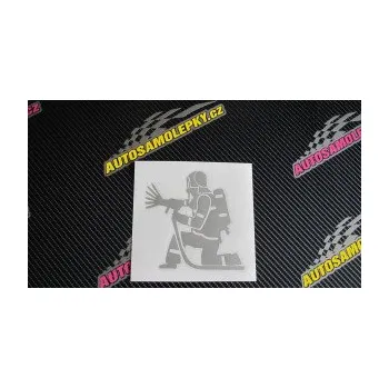 Samolepící dekorace SAMOLEPKA Hasič 007 levá (10 - červená) NA AUTO, NÁLEPKA, FÓLIE, POLEP, TUNING, VLASTNÍ TEXT, TISK, AUTOSAMOLEPKY.cz, POLEPY, OBRÁZEK, LOGO, SAMOLEPKY