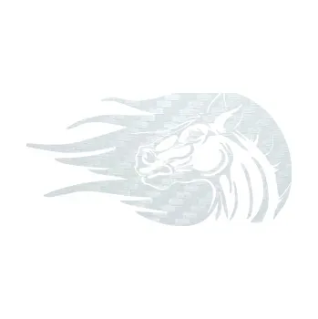 Samolepící dekorace SAMOLEPKA Kůň 073 levá hlava s vlající hřívou (51 - 3D karbon bílý) NA AUTO, NÁLEPKA, FÓLIE, POLEP, TUNING, VLASTNÍ TEXT, TISK, AUTOSAMOLEPKY.cz, POLEPY, OBRÁZEK, LOGO, SAMOLEPKY