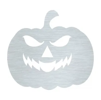 Samolepící dekorace SAMOLEPKA Halloween 018 levá dýně (61 - škrábaný hliník) NA AUTO, NÁLEPKA, FÓLIE, POLEP, TUNING, VLASTNÍ TEXT, TISK, AUTOSAMOLEPKY.cz, POLEPY, OBRÁZEK, LOGO, SAMOLEPKY