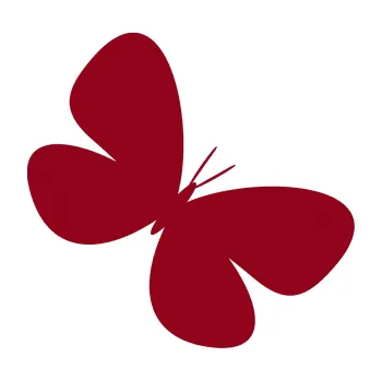 Samolepící dekorace Motýl 005 pravá (07 - bordó vínová) SAMOLEPKA NA AUTO, NÁLEPKA, FÓLIE, POLEP, TUNING, VLASTNÍ TEXT, TISK, AUTOSAMOLEPKY.cz, POLEPY, OBRÁZEK, LOGO, 3D STICKERS