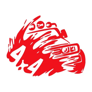 Samolepící dekorace SAMOLEPKA Off Road 002 pravá 4x4 (10 - červená) NA AUTO, NÁLEPKA, FÓLIE, POLEP, TUNING, VLASTNÍ TEXT, TISK, AUTOSAMOLEPKY.cz, POLEPY, OBRÁZEK, LOGO, SAMOLEPKY