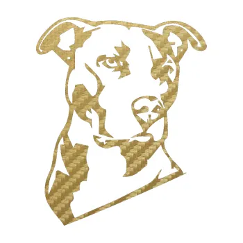 Polep vozidla SAMOLEPKA Pes 054 pravá Pitbull (59 - 3D karbon zlatý) NA AUTO, NÁLEPKA, FÓLIE, POLEP, TUNING, VLASTNÍ TEXT, TISK, AUTOSAMOLEPKY.cz, POLEPY, OBRÁZEK, LOGO, SAMOLEPKY