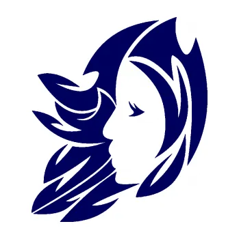 Samolepící dekorace SAMOLEPKA Panna 003 levá (23 - tmavě modrá) NA AUTO, NÁLEPKA, FÓLIE, POLEP, TUNING, VLASTNÍ TEXT, TISK, AUTOSAMOLEPKY.cz, POLEPY, OBRÁZEK, LOGO, SAMOLEPKY