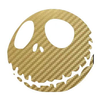 Samolepicí dekorace na vozidlo Halloween 002 levá (59 - 3D karbon zlatý) SAMOLEPKA NA AUTO, NÁLEPKA, FÓLIE, POLEP, TUNING, VLASTNÍ TEXT, TISK, AUTOSAMOLEPKY.cz, POLEPY, OBRÁZEK, LOGO, 3D STICKERS