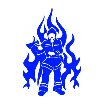 Samolepící dekorace SAMOLEPKA Hasič 008 levá (19 - modrá dynamic) NA AUTO, NÁLEPKA, FÓLIE, POLEP, TUNING, VLASTNÍ TEXT, TISK, AUTOSAMOLEPKY.cz, POLEPY, OBRÁZEK, LOGO, SAMOLEPKY