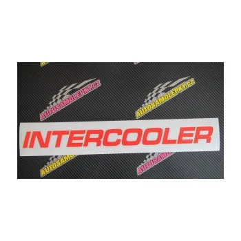 Polep vozidla SAMOLEPKA Intercooler (10 - červená) NA AUTO, NÁLEPKA, FÓLIE, POLEP, TUNING, VLASTNÍ TEXT, TISK, AUTOSAMOLEPKY.cz, POLEPY, OBRÁZEK, LOGO, SAMOLEPKY