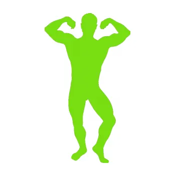 Polep vozidla Kulturista 012 pravá (04 - zelená kawasaki) SAMOLEPKA NA AUTO, NÁLEPKA, FÓLIE, POLEP, TUNING, VLASTNÍ TEXT, TISK, AUTOSAMOLEPKY.cz, POLEPY, OBRÁZEK, LOGO, 3D STICKERS