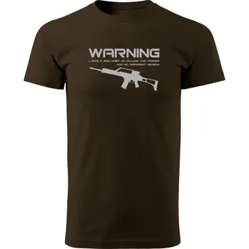 Pánské tričko Tričko BAD HABIT G36 - hnědá