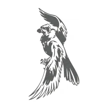 Samolepicí dekorace na vozidlo Predators 012 levá (62 - škrábaný titan) SAMOLEPKA NA AUTO, NÁLEPKA, FÓLIE, POLEP, TUNING, VLASTNÍ TEXT, TISK, AUTOSAMOLEPKY.cz, POLEPY, OBRÁZEK, LOGO, 3D STICKERS