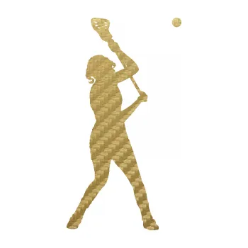 Samolepicí dekorace na vozidlo Lakros 002 levá hráčka (59 - 3D karbon zlatý) SAMOLEPKA NA AUTO, NÁLEPKA, FÓLIE, POLEP, TUNING, VLASTNÍ TEXT, TISK, AUTOSAMOLEPKY.cz, POLEPY, OBRÁZEK, LOGO, 3D STICKERS