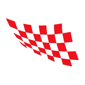 Polep vozidla SAMOLEPKA Šachovnice 079 (10 - červená) NA AUTO, NÁLEPKA, FÓLIE, POLEP, TUNING, VLASTNÍ TEXT, TISK, AUTOSAMOLEPKY.cz, POLEPY, OBRÁZEK, LOGO, SAMOLEPKY