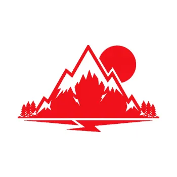 Samolepící dekorace SAMOLEPKA Krajina hory 001 pravá (10 - červená) NA AUTO, NÁLEPKA, FÓLIE, POLEP, TUNING, VLASTNÍ TEXT, TISK, AUTOSAMOLEPKY.cz, POLEPY, OBRÁZEK, LOGO, SAMOLEPKY