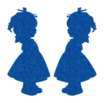 samolepka Dítě v autě 072 dvě holčičky sourozenci (88 - Ultra Metalic modrá) SAMOLEPKA NA AUTO, NÁLEPKA, FÓLIE, POLEP, TUNING, VLASTNÍ TEXT, TISK, AUTOSAMOLEPKY.cz, POLEPY, OBRÁZEK, LOGO, 3D STICKERS