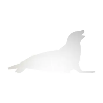 Samolepící dekorace SAMOLEPKA Lachtan 002 pravá (82 - odrazková reflexní bílá) NA AUTO, NÁLEPKA, FÓLIE, POLEP, TUNING, VLASTNÍ TEXT, TISK, AUTOSAMOLEPKY.cz, POLEPY, OBRÁZEK, LOGO, SAMOLEPKY