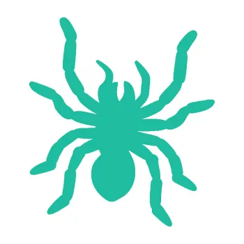 Samolepící dekorace SAMOLEPKA Pavouk 014 pravá (25 - tyrkysová) NA AUTO, NÁLEPKA, FÓLIE, POLEP, TUNING, VLASTNÍ TEXT, TISK, AUTOSAMOLEPKY.cz, POLEPY, OBRÁZEK, LOGO, SAMOLEPKY