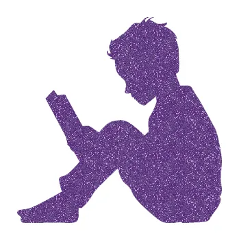 samolepka Děti silueta 002 levá chlapec s knížkou (87 - Ultra Metalic fialová) SAMOLEPKA NA AUTO, NÁLEPKA, FÓLIE, POLEP, TUNING, VLASTNÍ TEXT, TISK, AUTOSAMOLEPKY.cz, POLEPY, OBRÁZEK, LOGO, 3D STICKERS