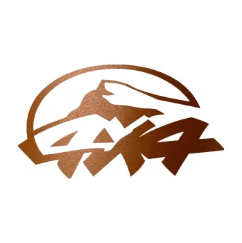 Polep vozidla SAMOLEPKA 4x4 varianta 005 (44 - měděná metalíza) NA AUTO, NÁLEPKA, FÓLIE, POLEP, TUNING, VLASTNÍ TEXT, TISK, AUTOSAMOLEPKY.cz, POLEPY, OBRÁZEK, LOGO, SAMOLEPKY