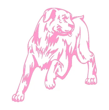 Polep vozidla SAMOLEPKA Pes 020 levá (24 - světle růžová) NA AUTO, NÁLEPKA, FÓLIE, POLEP, TUNING, VLASTNÍ TEXT, TISK, AUTOSAMOLEPKY.cz, POLEPY, OBRÁZEK, LOGO, SAMOLEPKY