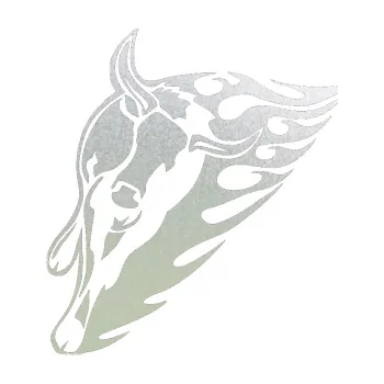 Samolepicí dekorace na vozidlo Animal flames 012 levá býk (60 - pískované sklo) SAMOLEPKA NA AUTO, NÁLEPKA, FÓLIE, POLEP, TUNING, VLASTNÍ TEXT, TISK, AUTOSAMOLEPKY.cz, POLEPY, OBRÁZEK, LOGO, 3D STICKERS