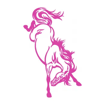 Samolepící dekorace SAMOLEPKA Kůň 053 pravá výkop zadníma nohama (16 - růžová) NA AUTO, NÁLEPKA, FÓLIE, POLEP, TUNING, VLASTNÍ TEXT, TISK, AUTOSAMOLEPKY.cz, POLEPY, OBRÁZEK, LOGO, SAMOLEPKY