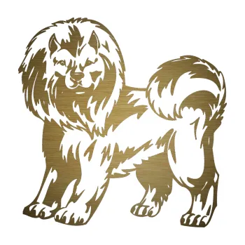 Polep vozidla SAMOLEPKA Pes 029 levá (64 - škrábaný kov zlatý) NA AUTO, NÁLEPKA, FÓLIE, POLEP, TUNING, VLASTNÍ TEXT, TISK, AUTOSAMOLEPKY.cz, POLEPY, OBRÁZEK, LOGO, SAMOLEPKY