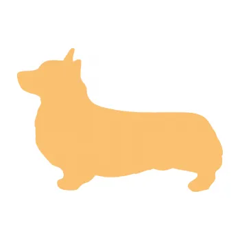 Polep vozidla SAMOLEPKA NA AUTO Pes 164 levá Welsh Corgi Pembroke (08 - béžová) NÁLEPKA, FÓLIE, POLEP, TUNING, VLASTNÍ TEXT, TISK, AUTOSAMOLEPKY.cz, POLEPY, OBRÁZEK, LOGO, SAMOLEPKY