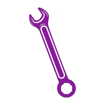 Samolepící dekorace SAMOLEPKA Francouzský klíč levá (14 - fialová) NA AUTO, NÁLEPKA, FÓLIE, POLEP, TUNING, VLASTNÍ TEXT, TISK, AUTOSAMOLEPKY.cz, POLEPY, OBRÁZEK, LOGO, SAMOLEPKY