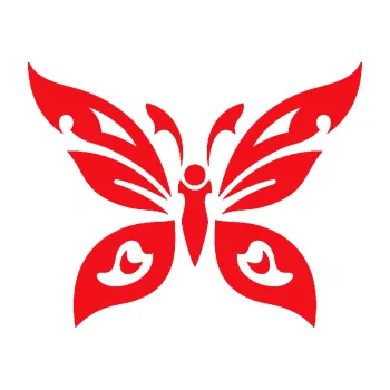 Samolepící dekorace SAMOLEPKA Motýl 014 (10 - červená) NA AUTO, NÁLEPKA, FÓLIE, POLEP, TUNING, VLASTNÍ TEXT, TISK, AUTOSAMOLEPKY.cz, POLEPY, OBRÁZEK, LOGO, SAMOLEPKY