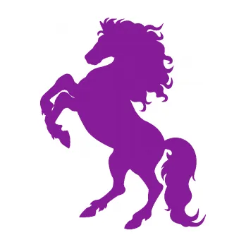Samolepící dekorace Kůň 038 levá (14 - fialová) SAMOLEPKA NA AUTO, NÁLEPKA, FÓLIE, POLEP, TUNING, VLASTNÍ TEXT, TISK, AUTOSAMOLEPKY.cz, POLEPY, OBRÁZEK, LOGO, 3D STICKERS