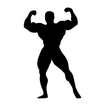 Polep vozidla Kulturista 014 levá (01 - černá) SAMOLEPKA NA AUTO, NÁLEPKA, FÓLIE, POLEP, TUNING, VLASTNÍ TEXT, TISK, AUTOSAMOLEPKY.cz, POLEPY, OBRÁZEK, LOGO, 3D STICKERS