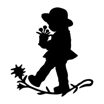 Samolepící dekorace SAMOLEPKA Interiér 011 levá dítě s květinou (01 - černá) NA AUTO, NÁLEPKA, FÓLIE, POLEP, TUNING, VLASTNÍ TEXT, TISK, AUTOSAMOLEPKY.cz, POLEPY, OBRÁZEK, LOGO, SAMOLEPKY