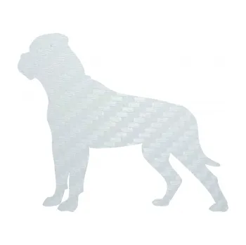 Polep vozidla SAMOLEPKA Pes 150 levá bullmastif (51 - 3D karbon bílý) NA AUTO, NÁLEPKA, FÓLIE, POLEP, TUNING, VLASTNÍ TEXT, TISK, AUTOSAMOLEPKY.cz, POLEPY, OBRÁZEK, LOGO, SAMOLEPKY