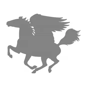 Samolepící dekorace Pegas 001 levá okřídlený kůň (17 - šedá) SAMOLEPKA NA AUTO, NÁLEPKA, FÓLIE, POLEP, TUNING, VLASTNÍ TEXT, TISK, AUTOSAMOLEPKY.cz, POLEPY, OBRÁZEK, LOGO, 3D STICKERS