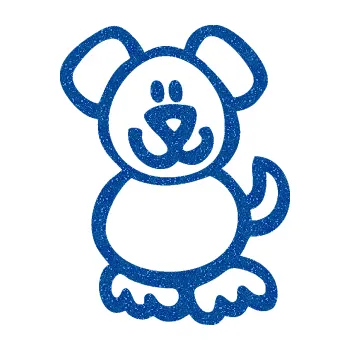 samolepka Cartoon family pejsek (88 - Ultra Metalic modrá) SAMOLEPKA NA AUTO, NÁLEPKA, FÓLIE, POLEP, TUNING, VLASTNÍ TEXT, TISK, AUTOSAMOLEPKY.cz, POLEPY, OBRÁZEK, LOGO, 3D STICKERS