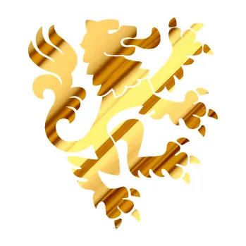 Samolepící dekorace Lev heraldika 001 pravá Český lev (81 - chrom fólie zlatá zrcadlová) SAMOLEPKA NA AUTO, NÁLEPKA, FÓLIE, POLEP, TUNING, VLASTNÍ TEXT, TISK, AUTOSAMOLEPKY.cz, POLEPY, OBRÁZEK, LOGO, 3D STICKERS