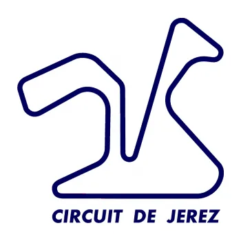 Samolepící dekorace SAMOLEPKA Okruh Circuito de Jerez (23 - tmavě modrá) NA AUTO, NÁLEPKA, FÓLIE, POLEP, TUNING, VLASTNÍ TEXT, TISK, AUTOSAMOLEPKY.cz, POLEPY, OBRÁZEK, LOGO, SAMOLEPKY