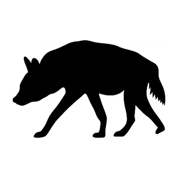 Samolepící dekorace Hyena 001 levá (01 - černá) SAMOLEPKA NA AUTO, NÁLEPKA, FÓLIE, POLEP, TUNING, VLASTNÍ TEXT, TISK, AUTOSAMOLEPKY.cz, POLEPY, OBRÁZEK, LOGO, 3D STICKERS