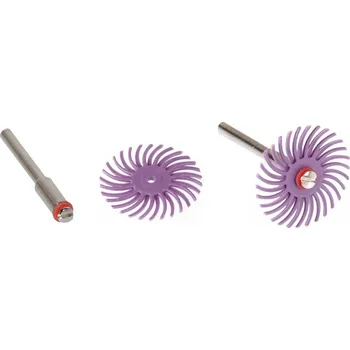 Brusný kotouč 3M Radiální štětinový disk sada 10ks 25x2x3mm P600 fialový