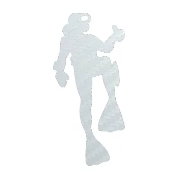 Polep vozidla SAMOLEPKA Potápěč 001 pravá (51 - 3D karbon bílý) NA AUTO, NÁLEPKA, FÓLIE, POLEP, TUNING, VLASTNÍ TEXT, TISK, AUTOSAMOLEPKY.cz, POLEPY, OBRÁZEK, LOGO, SAMOLEPKY