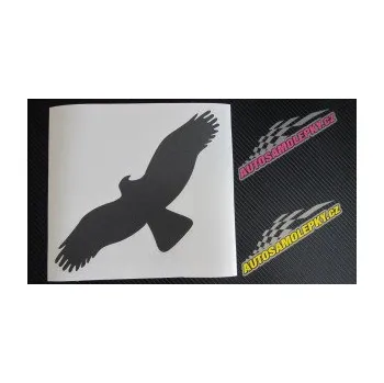 Samolepící dekorace SAMOLEPKA Dravec na sklo 001 levá (10 - červená) NA AUTO, NÁLEPKA, FÓLIE, POLEP, TUNING, VLASTNÍ TEXT, TISK, AUTOSAMOLEPKY.cz, POLEPY, OBRÁZEK, LOGO, SAMOLEPKY