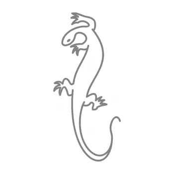 Samolepící dekorace SAMOLEPKA Ještěrka 005 levá (17 - šedá) NA AUTO, NÁLEPKA, FÓLIE, POLEP, TUNING, VLASTNÍ TEXT, TISK, AUTOSAMOLEPKY.cz, POLEPY, OBRÁZEK, LOGO, SAMOLEPKY