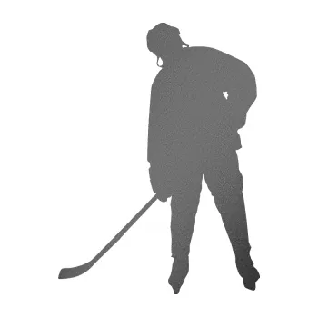 Samolepicí dekorace na vozidlo Hokejista 024 levá (41 - grafitová metalíza) SAMOLEPKA NA AUTO, NÁLEPKA, FÓLIE, POLEP, TUNING, VLASTNÍ TEXT, TISK, AUTOSAMOLEPKY.cz, POLEPY, OBRÁZEK, LOGO, 3D STICKERS